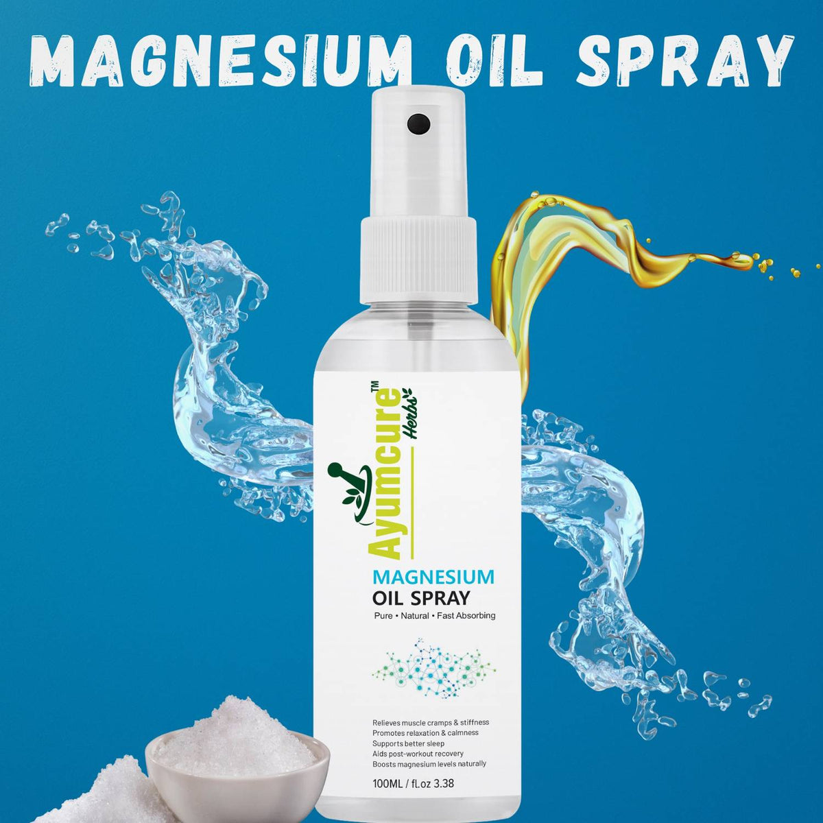 Magnesium Oil Spray | Promotes Relaxation & Better Sleep | Men & Women