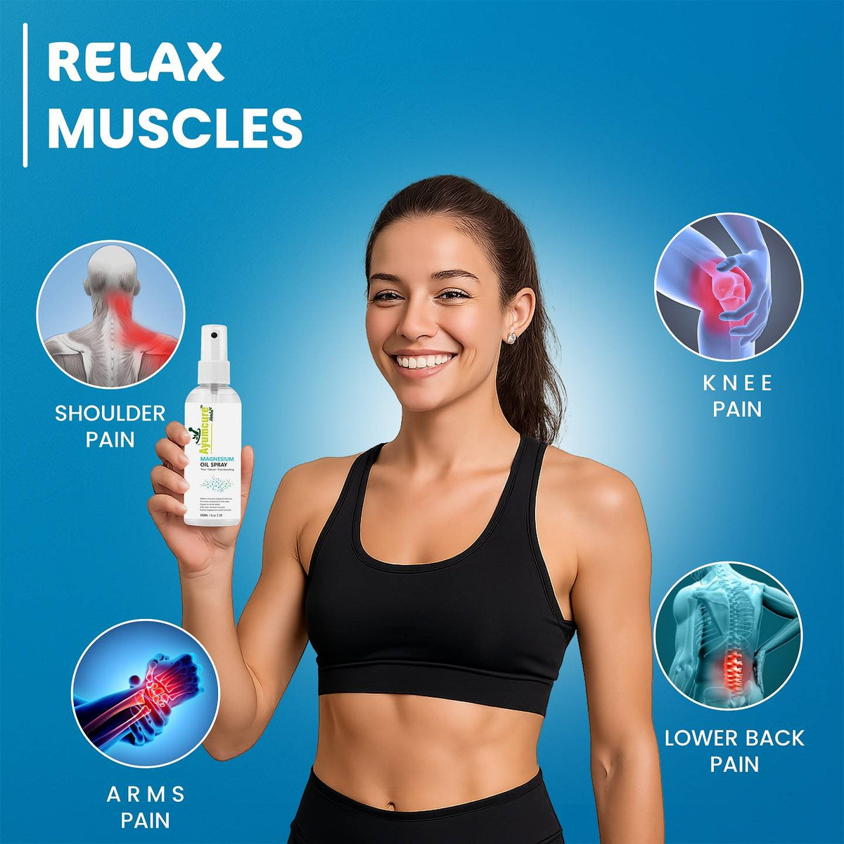 Magnesium Oil Spray | Promotes Relaxation & Better Sleep | Men & Women