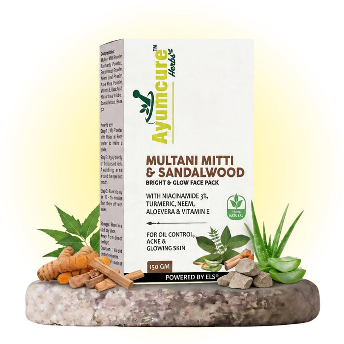 Multani Mitti & Sandalwood Face Pack | Glowing Skin & Dead Skin Removal | Unisex