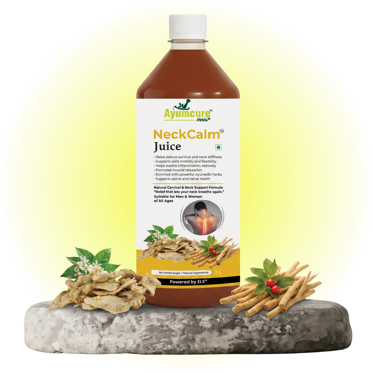 NeckCalm Ayurvedic Cervical Pain & Neck Stiffness Relief Juice ,Men & Women