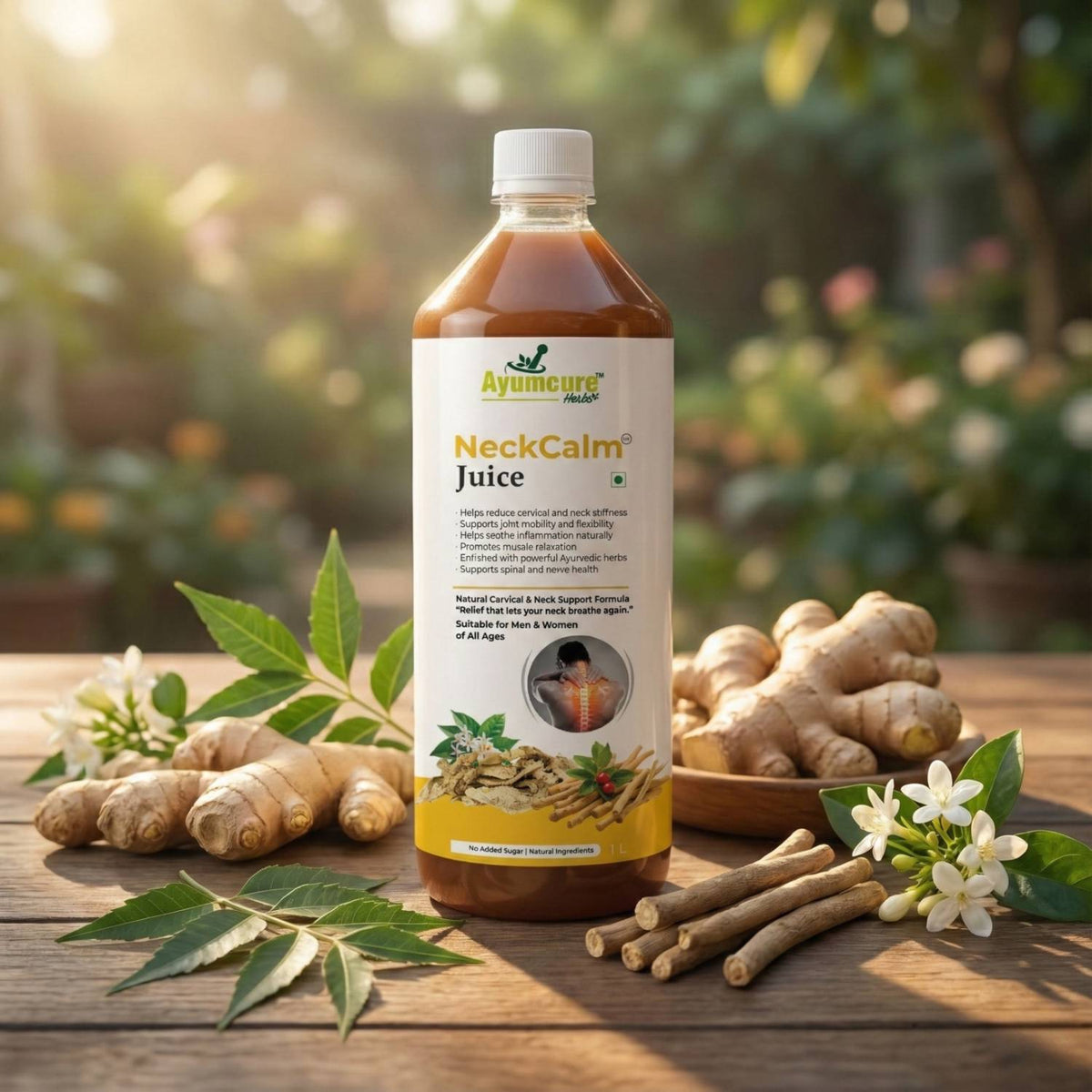 NeckCalm Ayurvedic Cervical Pain & Neck Stiffness Relief Juice | Men & Women