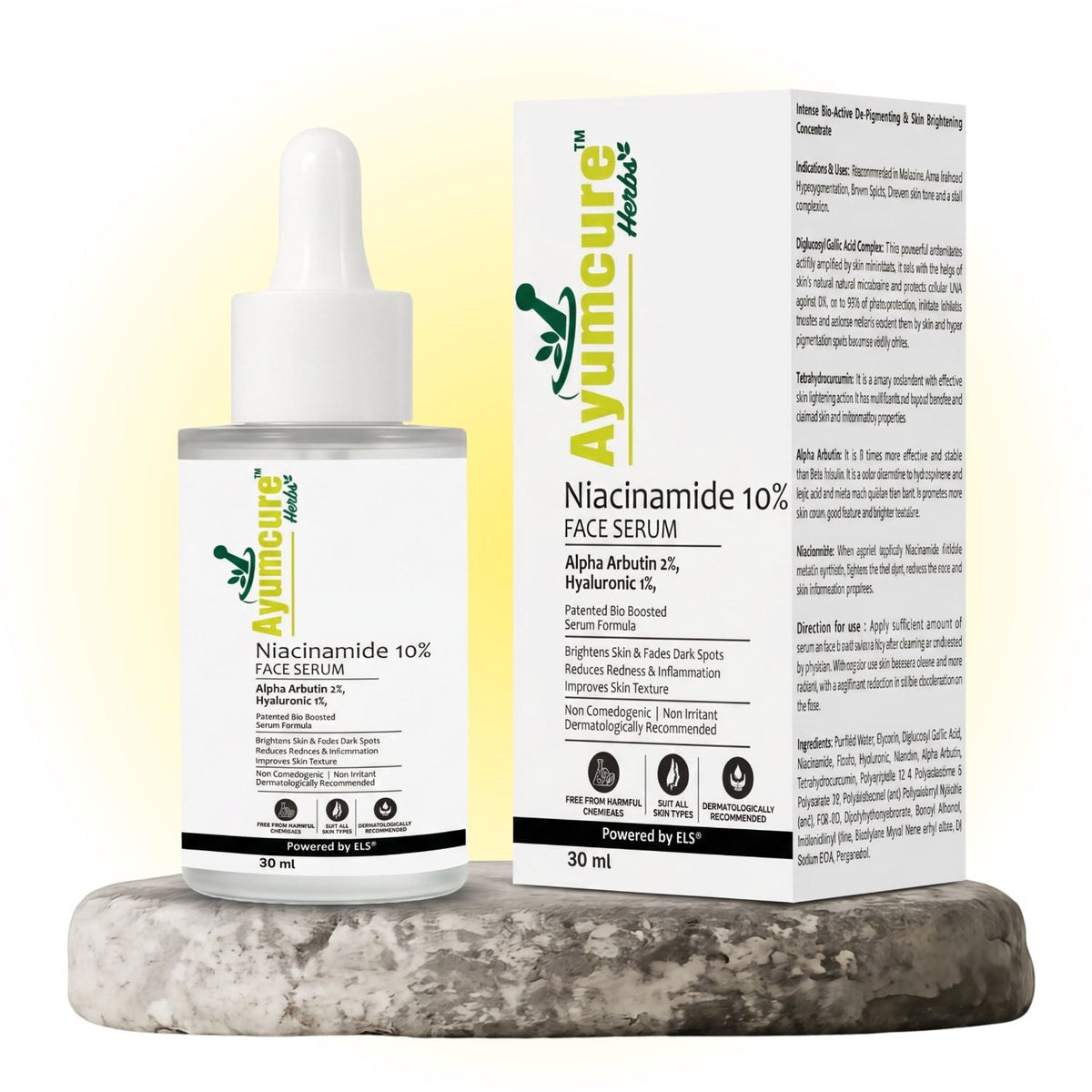 Niacinamide & Alpha Arbutin Face Serum | Brightening & Dark Spot Corrector | Unisex
