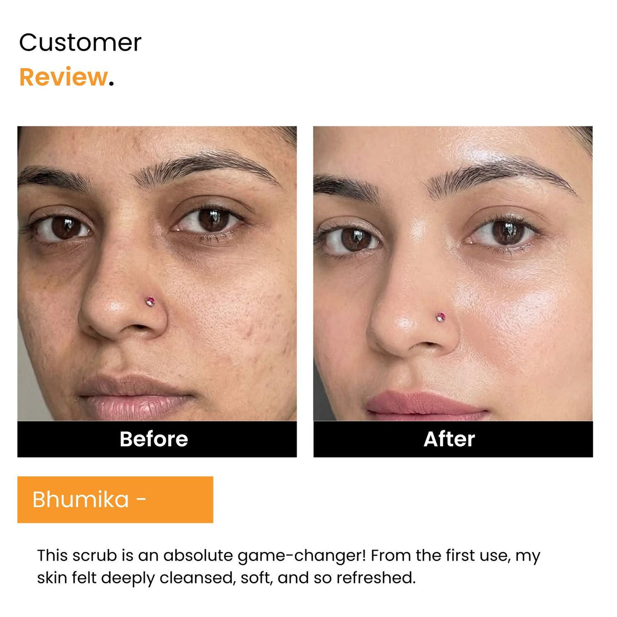 Orange Vitamin C Brightening Face Scrub | Tan Removal & Dead Skin | All Skin Types