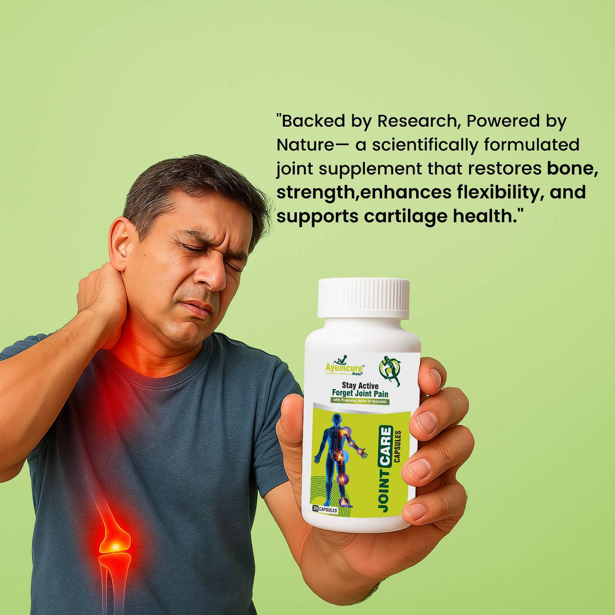 Herbal Joint Care Capsules | Relieves Pain, Inflammation & Arthritis | Men & Women