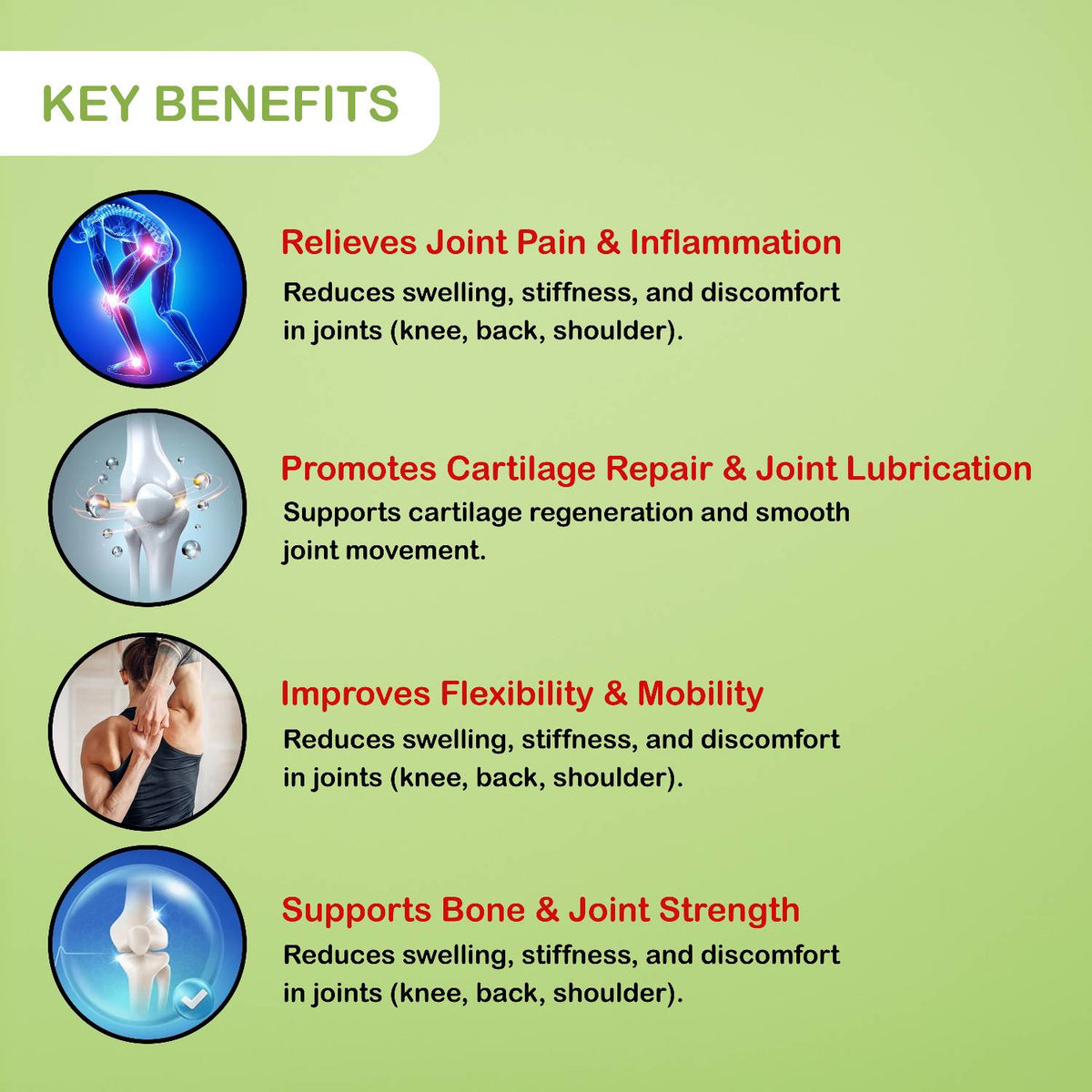 Herbal Joint Care Capsules | Relieves Pain, Inflammation & Arthritis | Men & Women