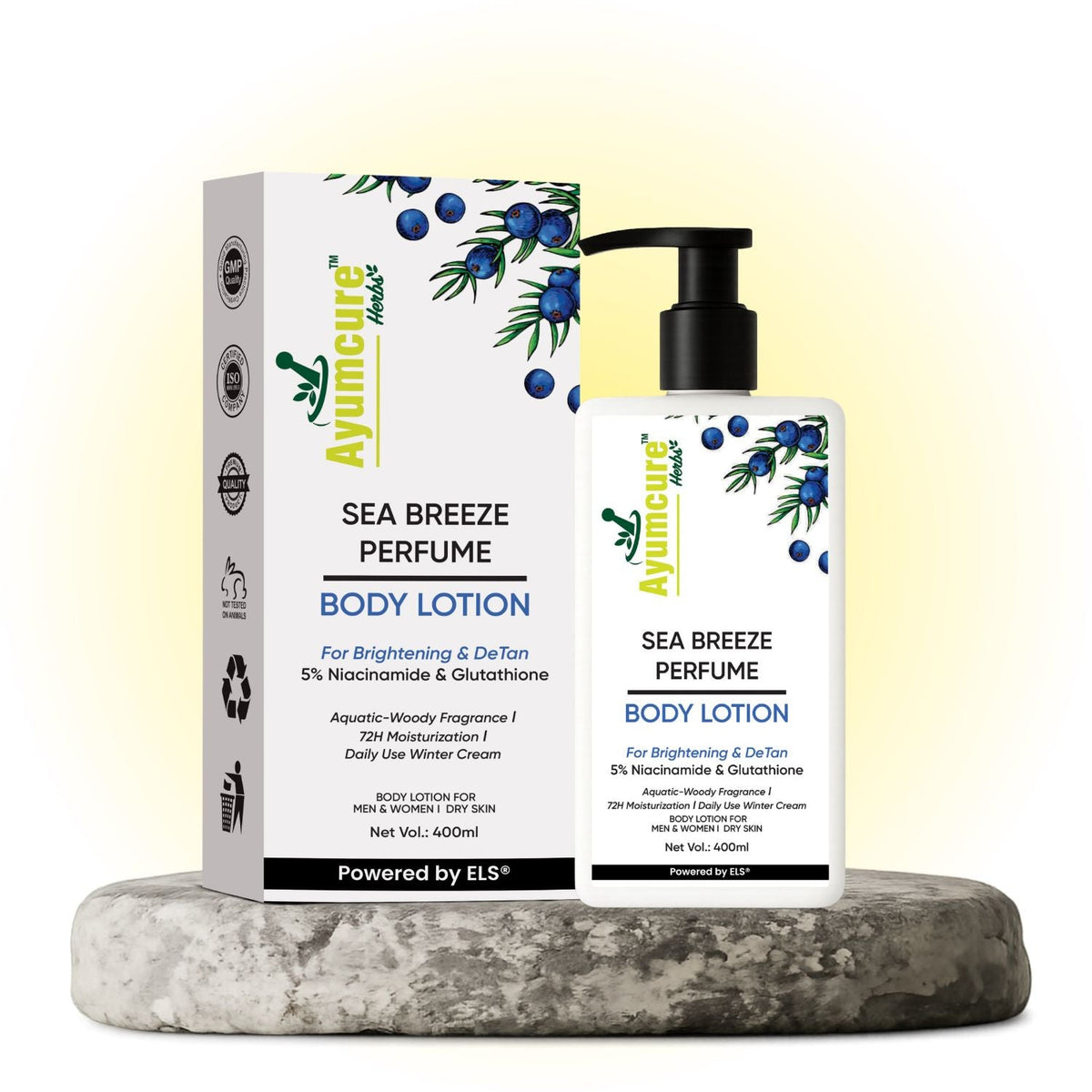 Sea Breeze Perfume Body Lotion | 5% Niacinamide & Glutathione | 72H Moisture | Unisex