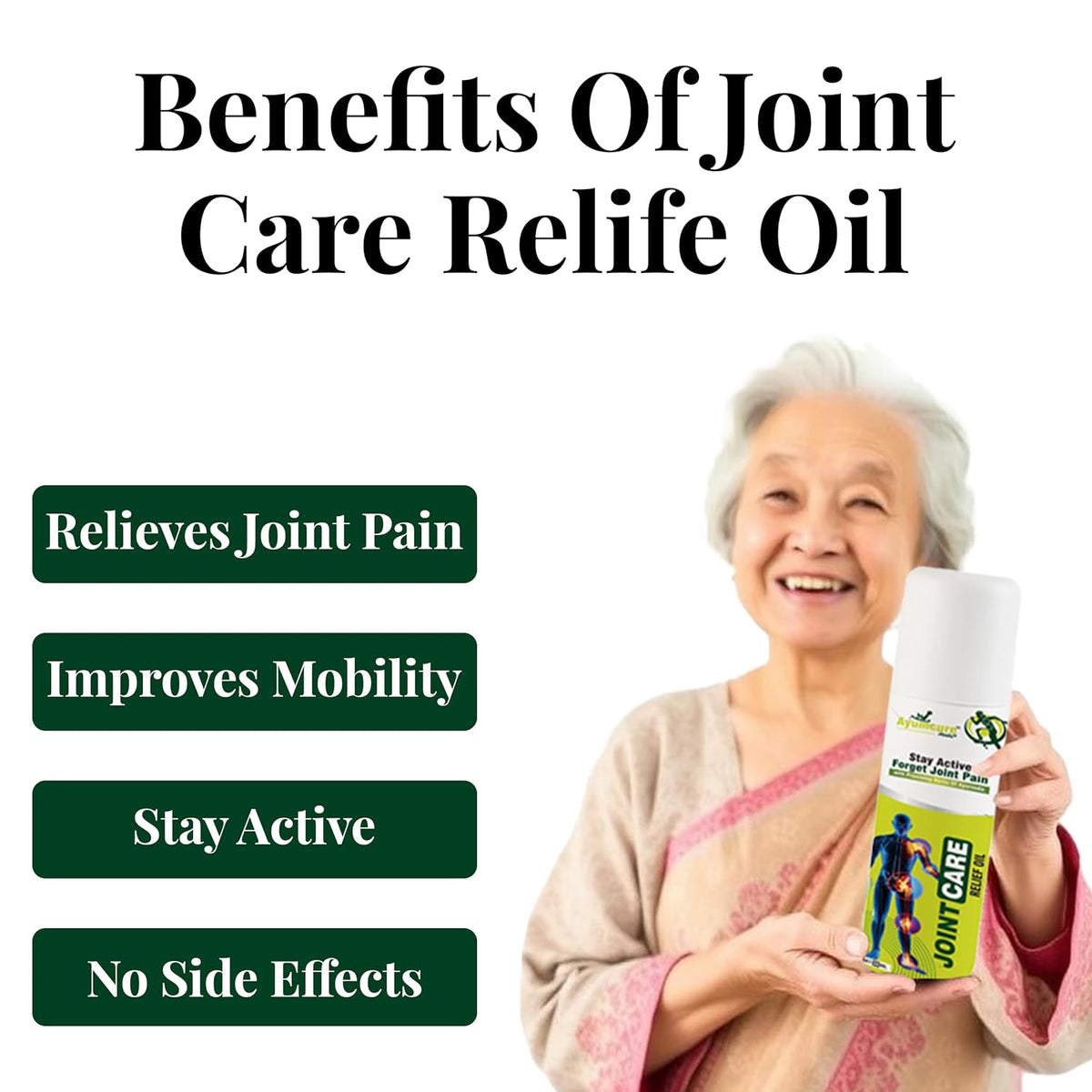 Joint Pain Relief Oil | Knee, Back & Shoulder | Fast-Absorbing Non-Greasy Formula