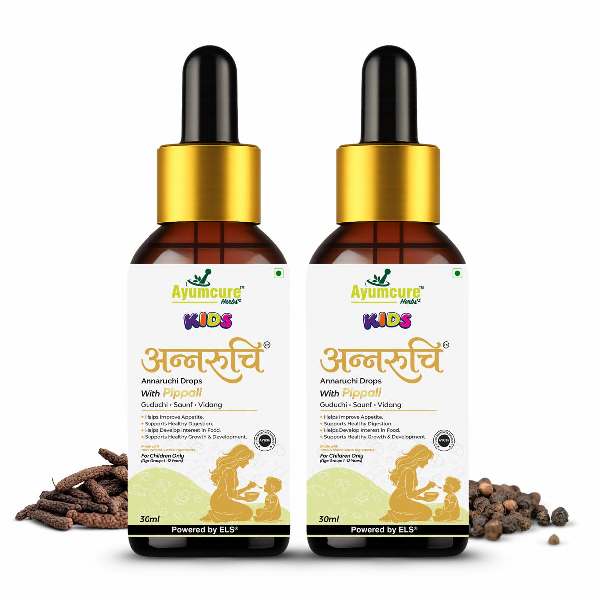 Kids Annaruchi Drops – Appetite & Digestive Support | Ayurvedic, for Children 1-12 Years