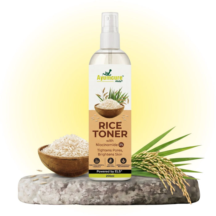 3% Niacinamide Korean Rice Water Face Toner | Pore-Tightening & Brightening | Unisex