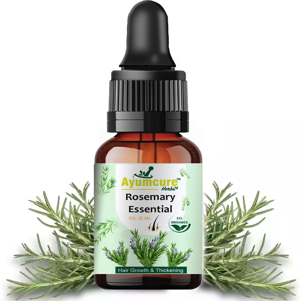 Rosemary Essential Oil | Hair Fall Control & Hair Growth | Pure & Non-Greasy | Unisex