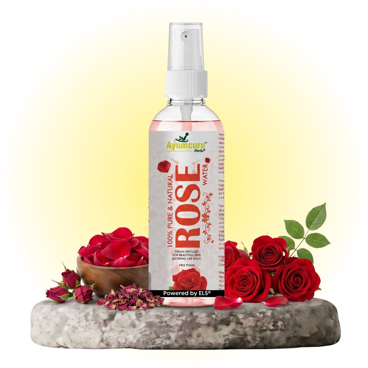 Pure Rose Water – Alcohol-Free Hydrating Face Toner | Glowing Skin | Unisex
