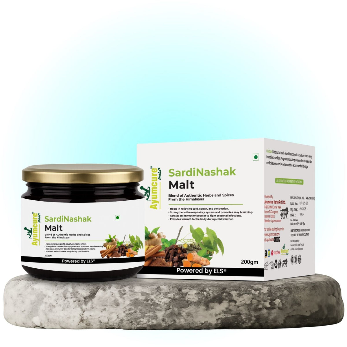 SardiNashak Malt – Cold, Cough & Congestion Relief | 25+ Ayurvedic Herbs & Spices