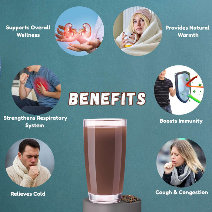 SardiNashak Malt | Blend of 25+ Ayurvedic Herbs & Spices | Helps Relieve Cold, Cough & Congestion | For Adults & Kids Above 3 Years