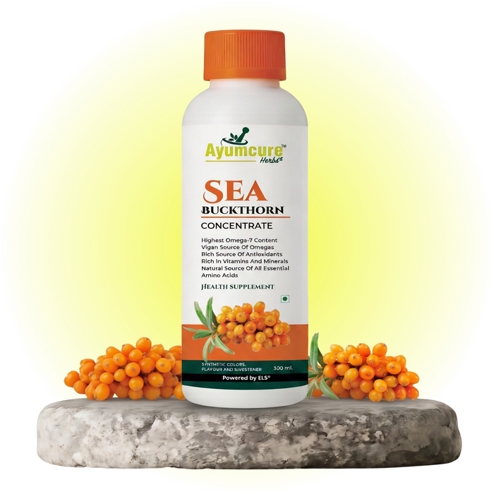 Sea Buckthorn Concentrate - Omega 3,6,7,9 + Antioxidants - Sugar Free - Men & Women
