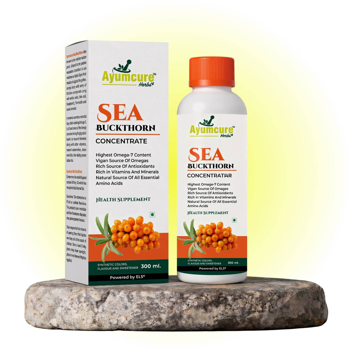 Sea Buckthorn Concentrate – Omega 3,6,7,9 & Antioxidants | Sugar Free | Men & Women