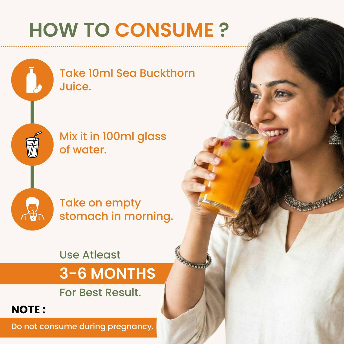 Sea Buckthorn Concentrate – Omega 3,6,7,9 & Antioxidants | Sugar Free | Men & Women