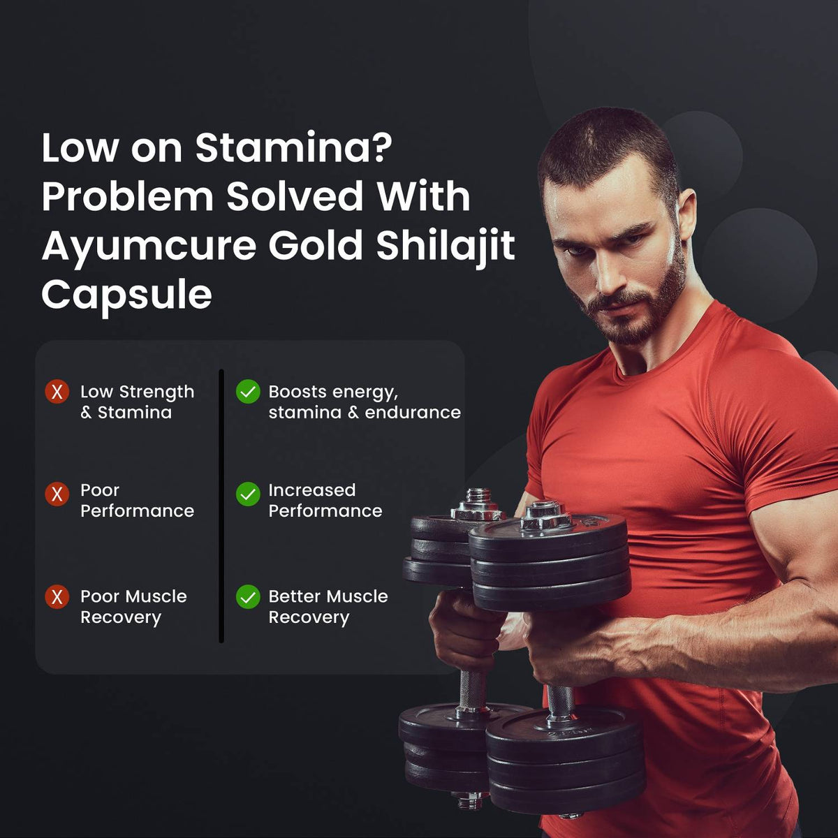 Shilajit Gold Capsule – 500mg Shilajit + Ashwagandha + Swarna Bhasma | Men & Women