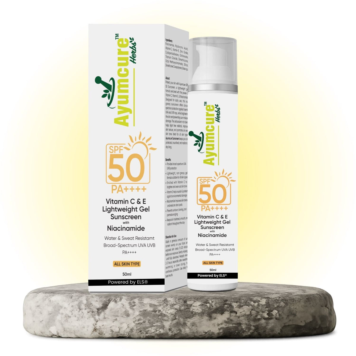 Vitamin C+E Sunscreen SPF 50+++ with Niacinamide | No White Cast | All Skin Types