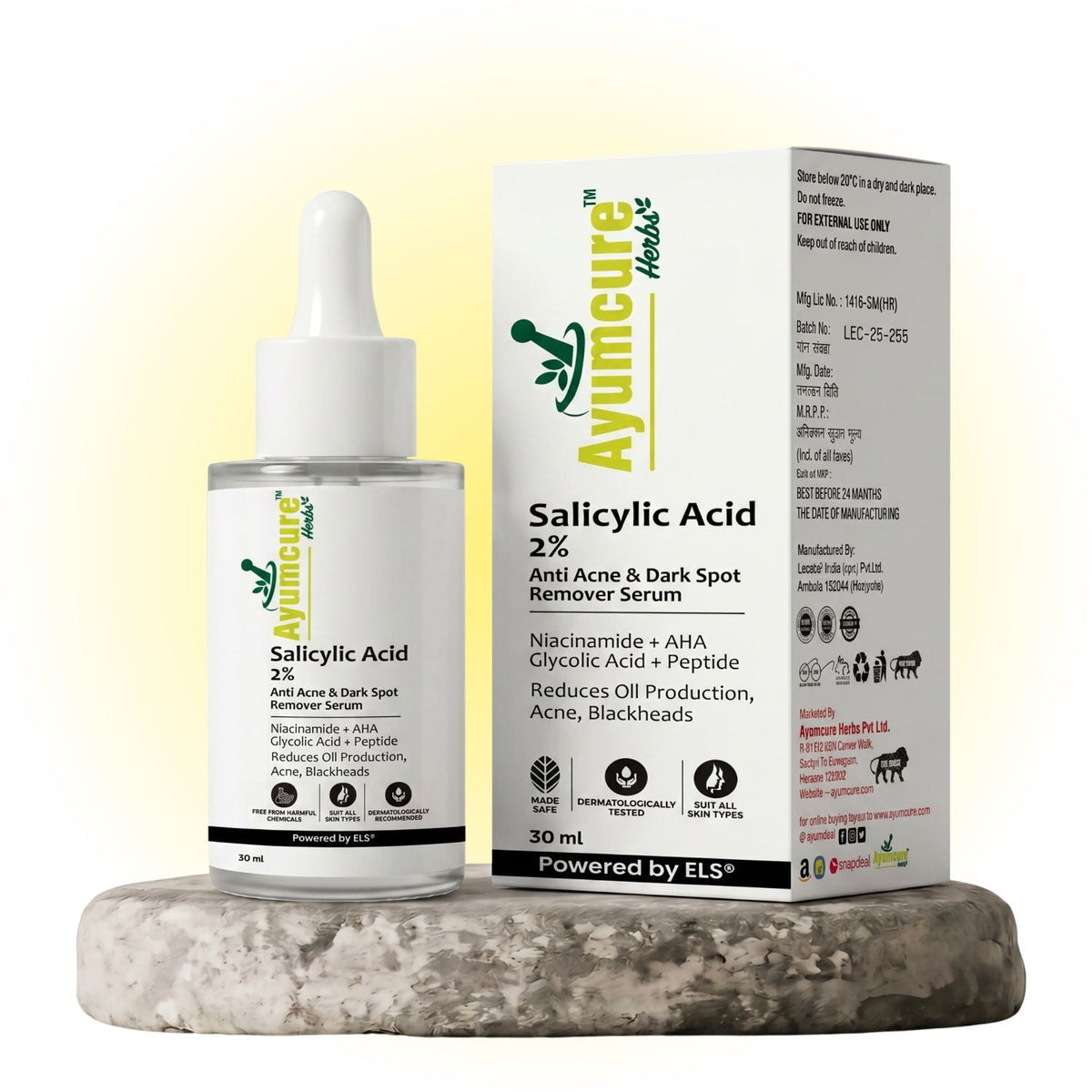 2% Salicylic Acid + 3% Niacinamide Serum | Acne, Blackheads & Dark Spots | Unisex