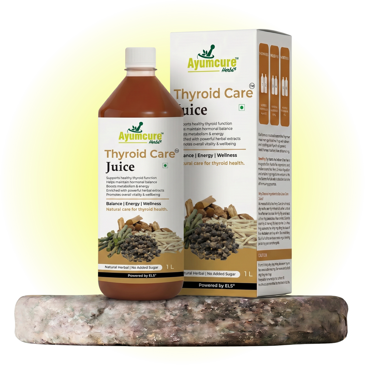 Thyroid Care Ayurvedic Juice | Ashwagandha, Guggul & Licorice | No Sugar | Unisex