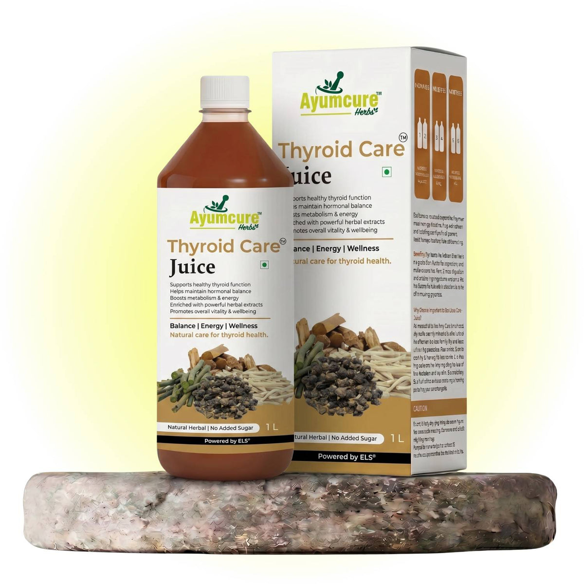 Thyroid Care Ayurvedic Juice | Ashwagandha, Guggul & Licorice | No Sugar | Unisex