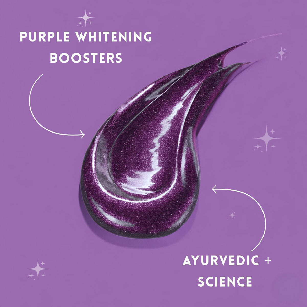Active Purple Glow Whitening Toothpaste | Fluoride-Free, SLS-Free | Ayurvedic