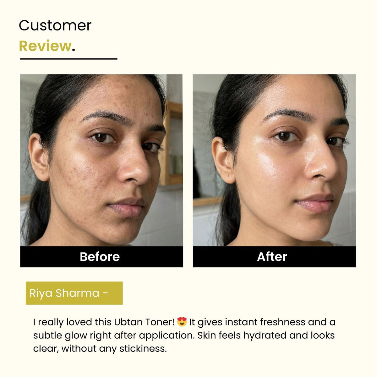 Ubtan Glow Toner – 3% Niacinamide, Saffron & Chandan | Brightening | All Skin Types