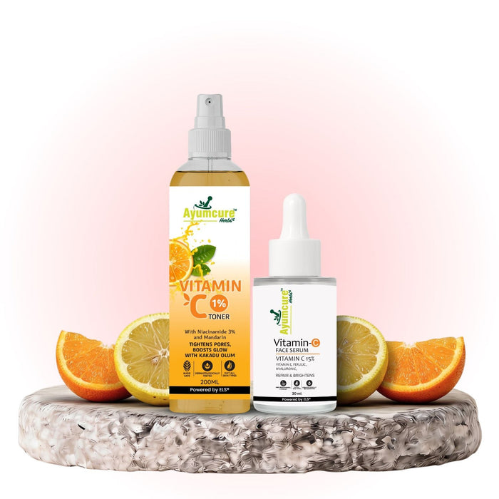 The Vitamin C Routine Duo| Vitamin C Toner & Vitamin C Serum | Unisex