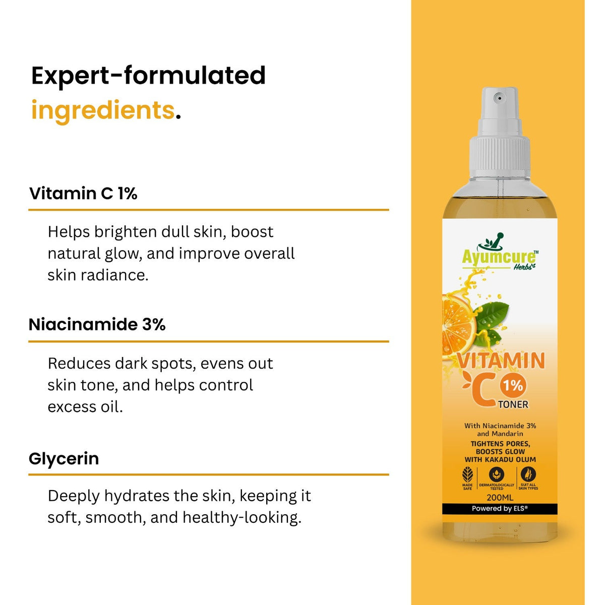 The Vitamin C Routine Duo| Vitamin C Toner & Vitamin C Serum | Unisex