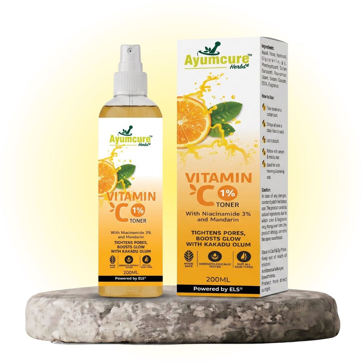 Vitamin C 1% + 3% Niacinamide Toner | Kakadu Plum | Pore-Tightening | All Skin Types