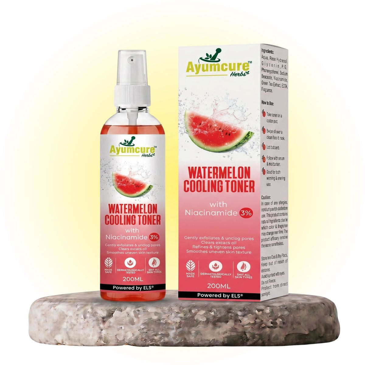 Watermelon Cooling Toner – 3% Niacinamide | Unclogs Pores & Refines Texture | Unisex