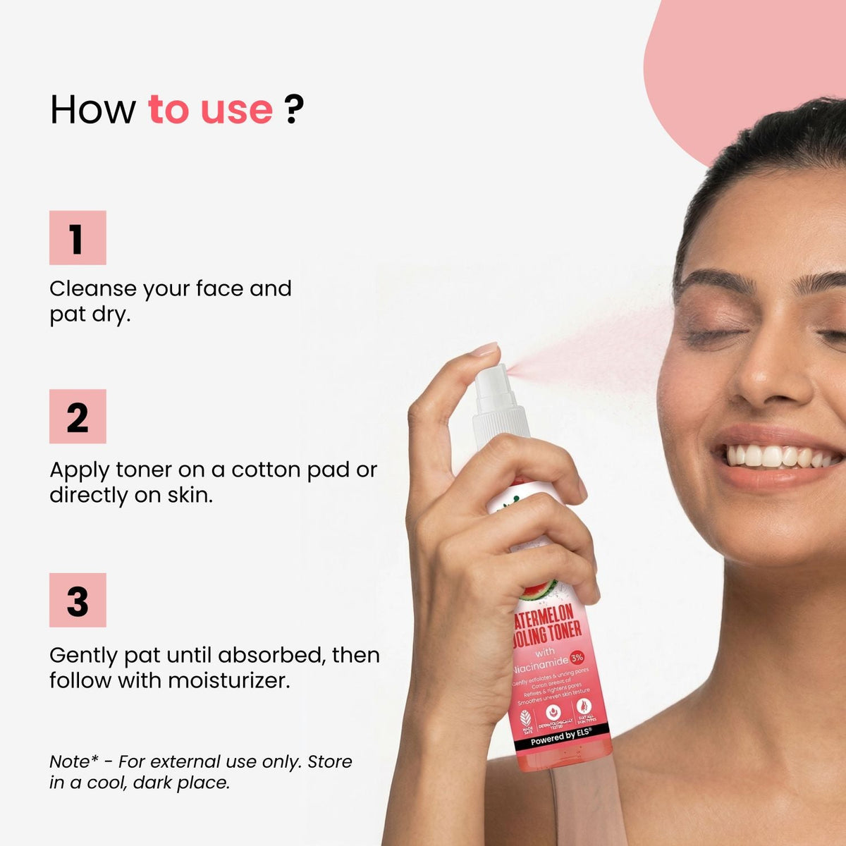 Watermelon Cooling Toner – 3% Niacinamide | Unclogs Pores & Refines Texture | Unisex