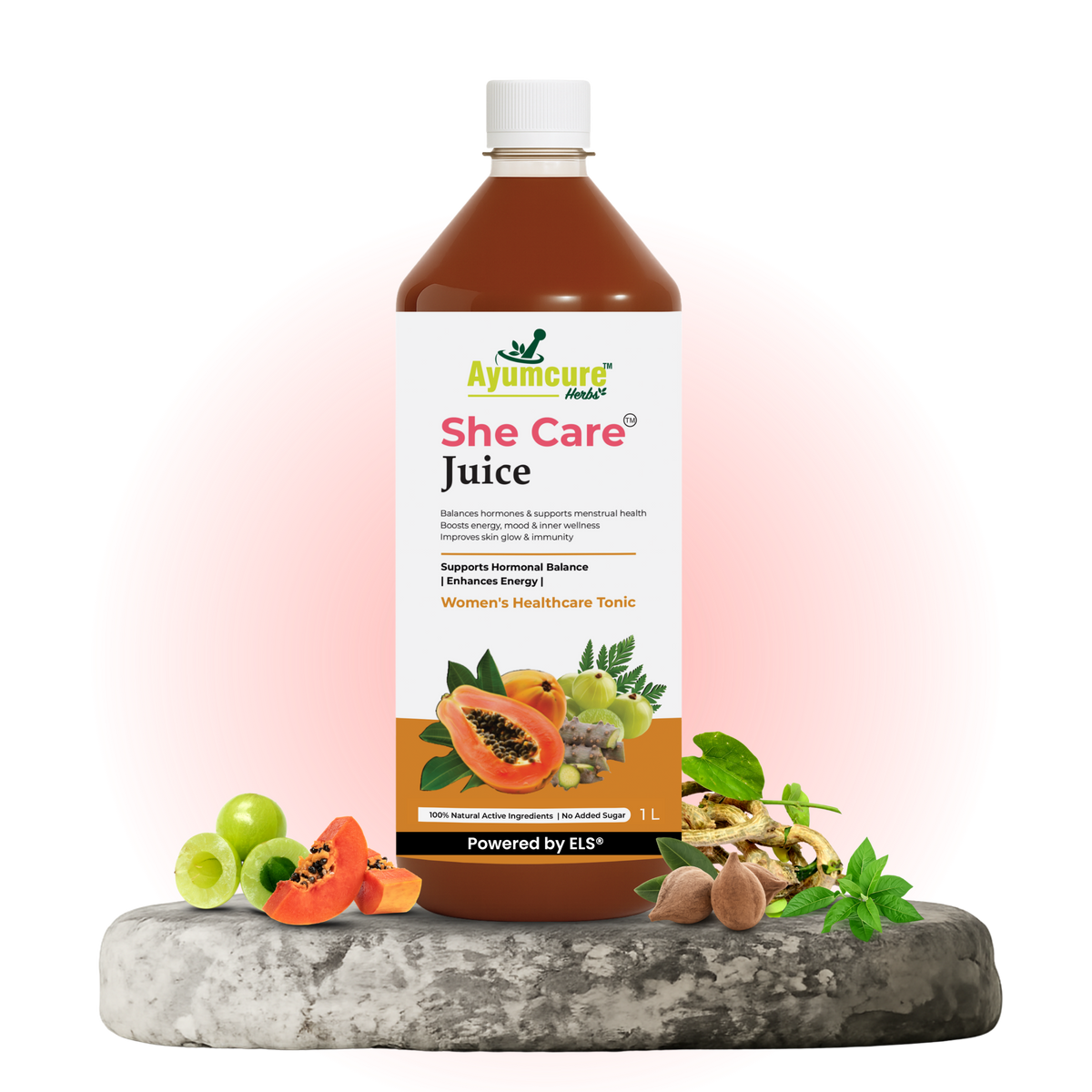 She Care Ayurvedic Juice, PCOS, PCOD & Period Pain Relief,  Ayush Certified , Only For Women