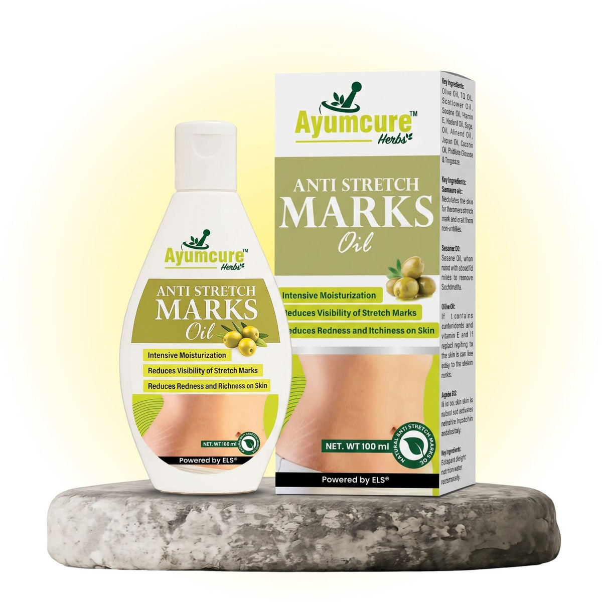 Stretch Mark Solution Oil | Scar Removal & Skin Elasticity | For Women